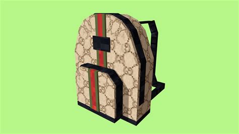 gucci backpack 3d model|fashion backpack .